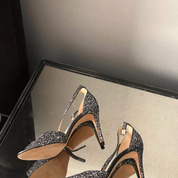 Brand new Jimmy Choo gun medal speckle star heels sandals 40 9.5 10 - Picture 9 of 10